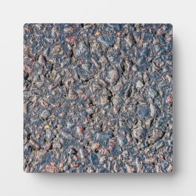 Asphalt and pebbles texture plaque (Front)