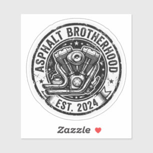 Asphalt Brotherhood Vintage Engine Sticker