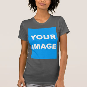 Asphalt Colour Add Your Image Photo Picture Logo T-Shirt