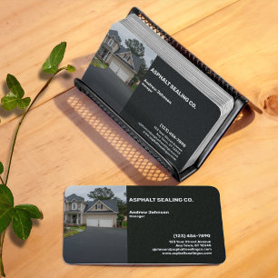Asphalt Driveway Sealing Company Business Card