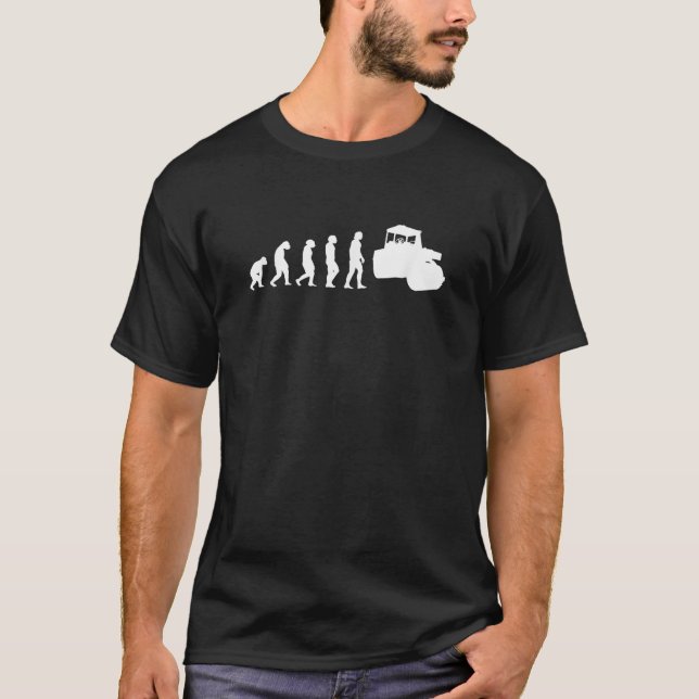 Asphalt Paver Evolution Asphalt Paving Machine Ope T-Shirt (Front)