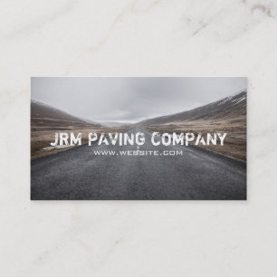 Asphalt, Paving, Construction, Roadwork Business Business Card
