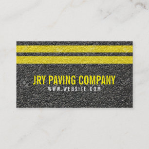 Asphalt, Paving, Construction, Roadwork Business Card