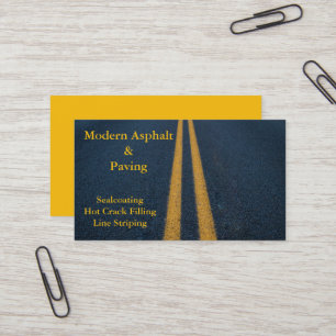 Asphalt & Paving / Driveway Construction Services Business Card