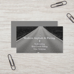 Asphalt & Paving / Driveway Construction Services Business Card