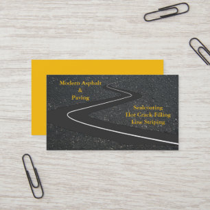 Asphalt & Paving / Driveway Construction Services Business Card