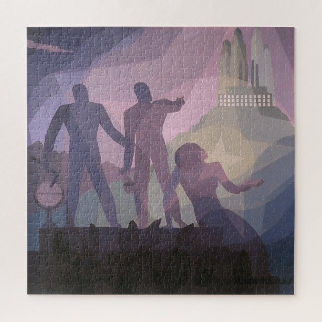 Aspiration – 1936 Aaron Douglas Art Jigsaw Puzzle (Vertical)
