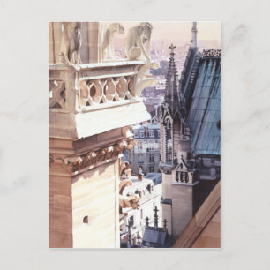 "Aspire" Architecture Church Watercolor Postcard