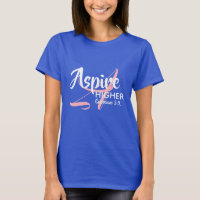 ASPIRE HIGHER Inspire Monogram Christian BLUE