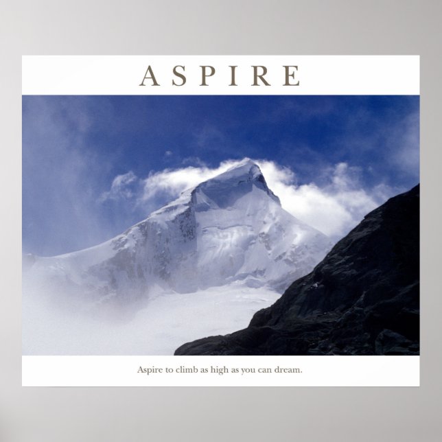 Aspire - Mt Aspiring Poster (Front)