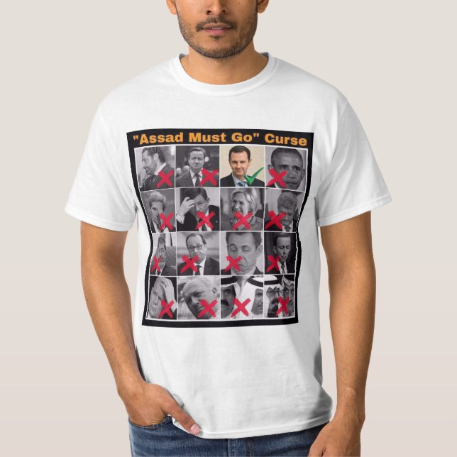 "Assad Must Go" Curse T-Shirt (Front)