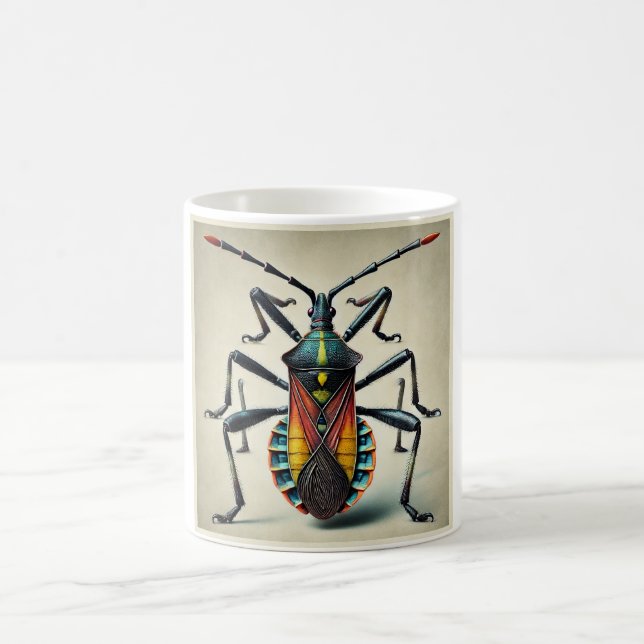Assassin Bug 080824IREF201 - Watercolor Coffee Mug (Center)