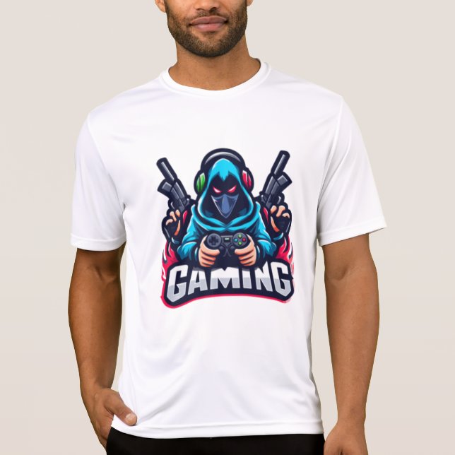 🔥 Assassin Hood Gamer Streetwear Tee – Freefit Na (Front)
