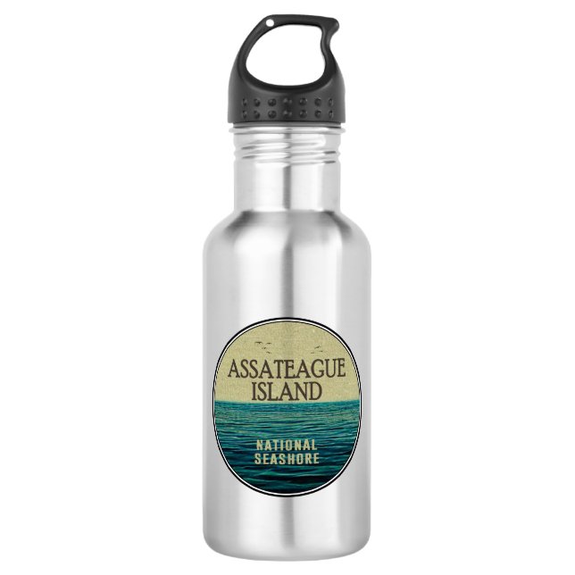 Assateague Island National Seashore Ocean Birds 532 Ml Water Bottle (Front)