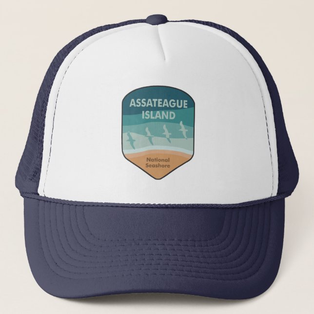 Assateague Island National Seashore Seagulls Trucker Hat (Front)