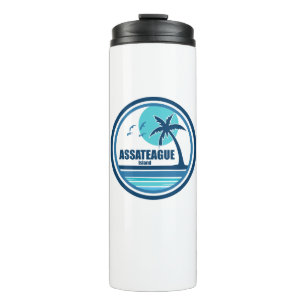 Assateague Island Palm Tree Birds Thermal Tumbler