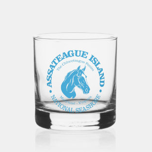 Assateague Island (pony) Whiskey Glass