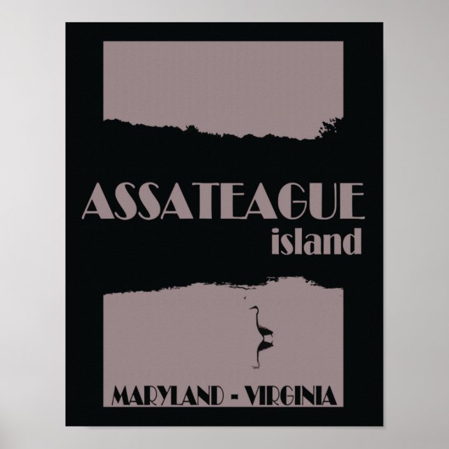 Assateague Island Travel Poster (Front)