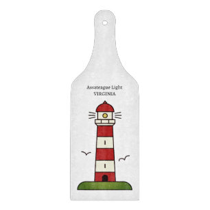 Assateague Light Red and white striped lighthouse Cutting Board