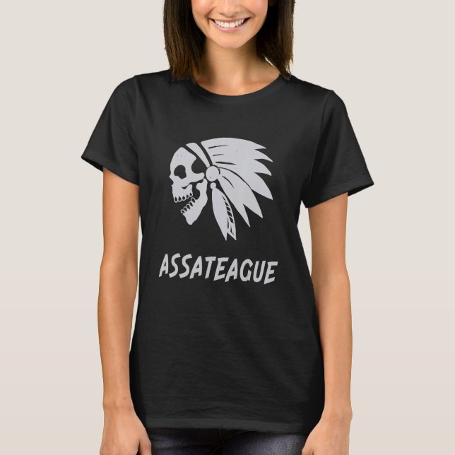 Assateague Native American Indian Born Freedom Evi T-Shirt (Front)