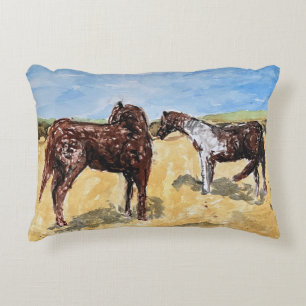 Assateague Ponies Decorative Cushion