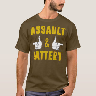 Assault  Battery For Gym Lovers  Bodybuilder  T-Shirt