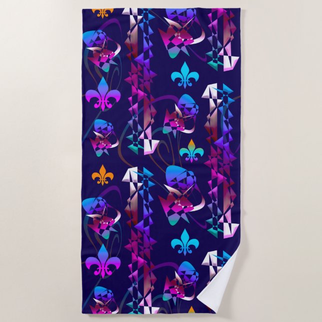 Assault on the Medieval Castle 3 Beach Towel (Front)