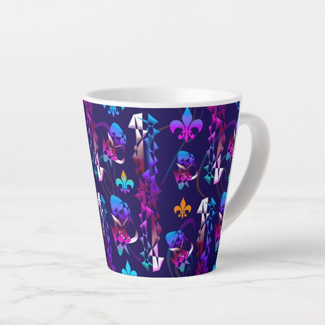 Assault on the Medieval Castle 3 Latte Mug (Right Angle)