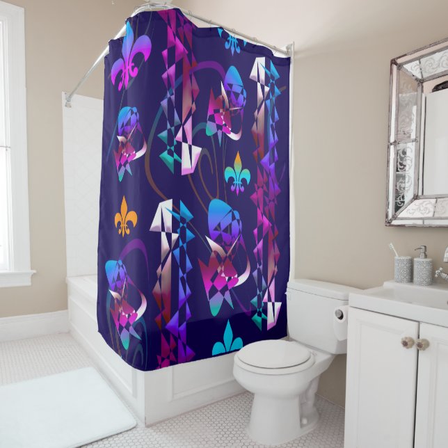 Assault on the Medieval Castle 3 Shower Curtain (In Situ)