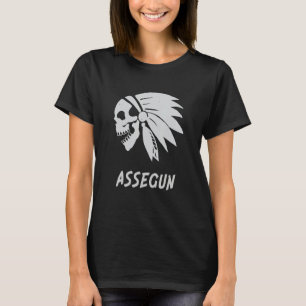 Assegun Native American Indian Born Freedom Evil S T-Shirt