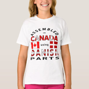 Assembled in Canada Using Danish Parts Girl's  T-Shirt