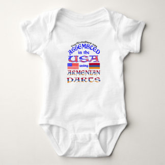 Assembled USA Using Armenian Parts Baby Bodysuit