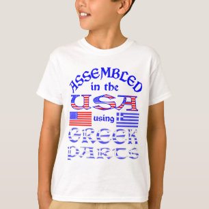 Assembled USA Using Greek Parts Boy's T-Shirt