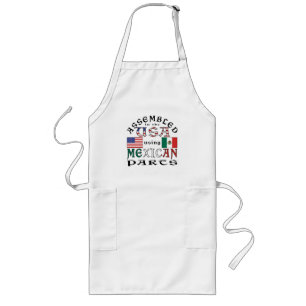 Assembled USA Using Mexican Parts Long Apron