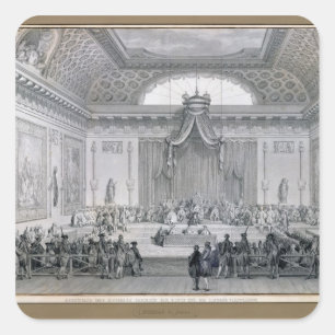 Assemblee des Notables Presided over by Louis Square Sticker