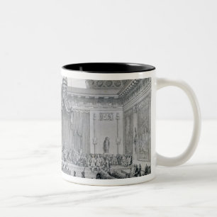 Assemblee des Notables Presided over by Louis Two-Tone Coffee Mug