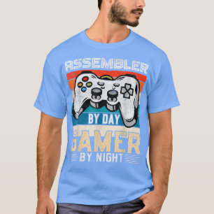 Assembler by day gamer by night video gaming fans  T-Shirt