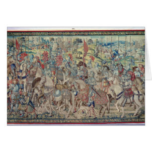 Assembling the Riders, from the tapestry of 'David