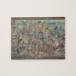 Assembling the Riders, from the tapestry of 'David Jigsaw Puzzle