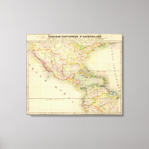 Assembly Map of America Canvas Print