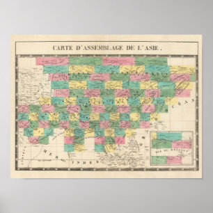 Assembly Map of Asia Poster