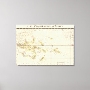 Assembly Map of Oceania Canvas Print