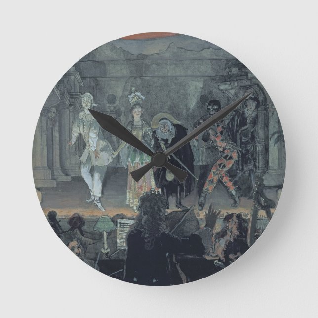 Assembly of Free Masons before the Initiation of a Round Clock (Front)