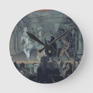 Assembly of Free Masons before the Initiation of a Round Clock