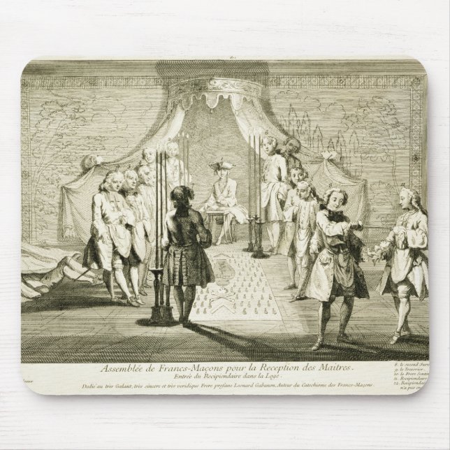 Assembly of Free Masons for the Initiation of a Ma Mouse Pad (Front)