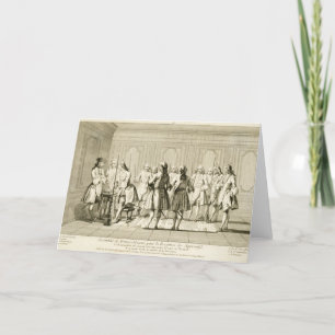 Assembly of Free Masons to Initiate an Apprentice, Card