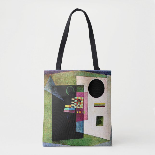Asserting, abstract painting by Kandinsky, Tote Bag (Front)