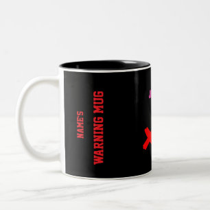 Assertive Just No Personalised Warning Mug 