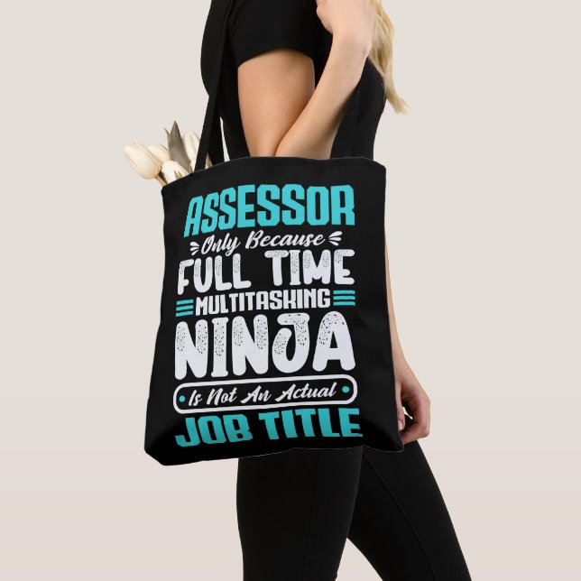Assessor Job Title Funny Profession Assessing Tote Bag (Close Up)
