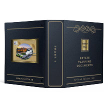 AssetPro Estate Planning Binder - Trust, Navy Blue